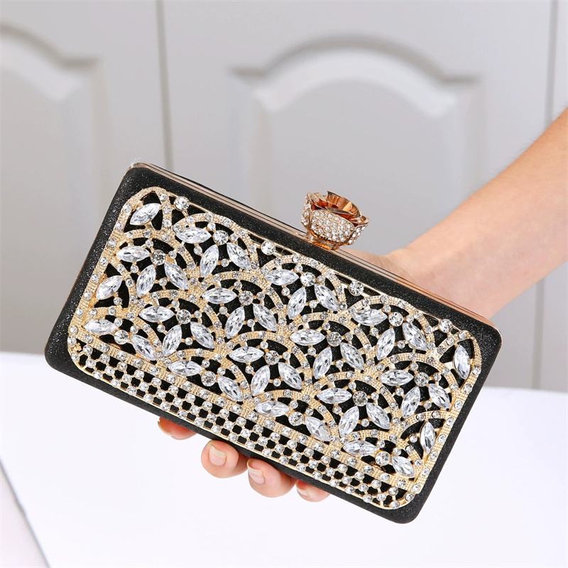 Women Bags Dubai - Luxe diamanten metalen frame avondtas dames