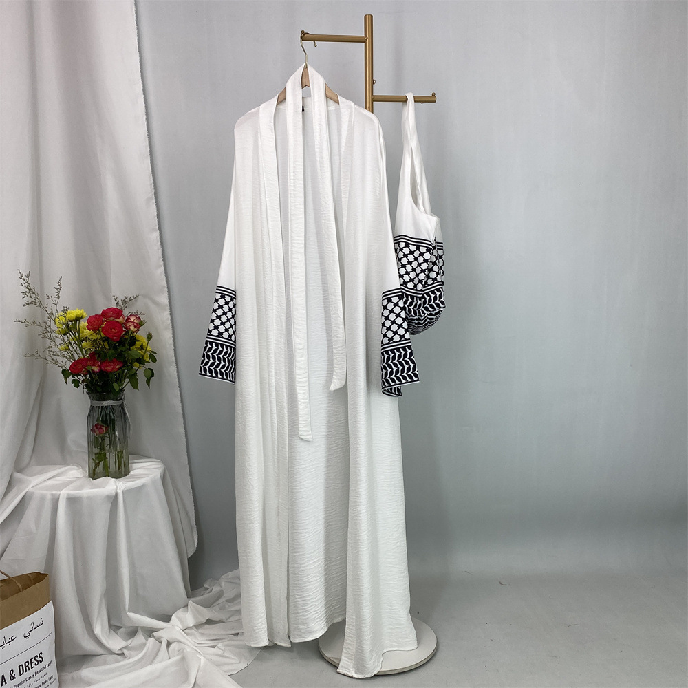 Women Bags Dubai - Open Front Abaya Dames Lange Mouw