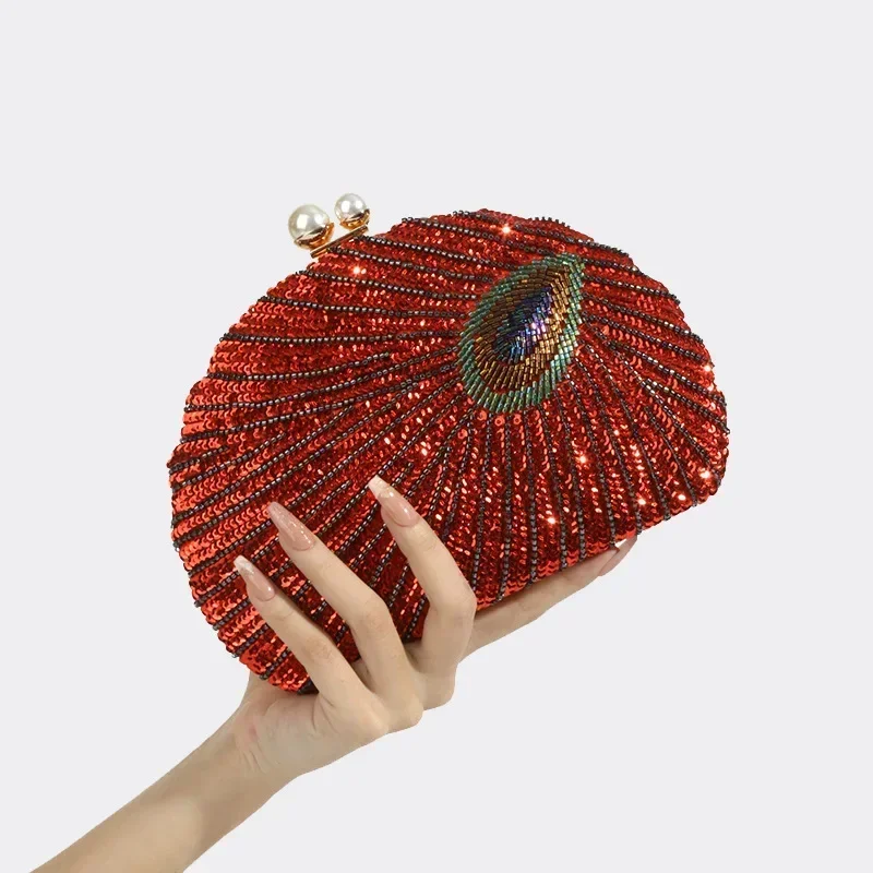Nieuwe luxe pauwgroene clutch  - Women Bags Green recensie en prijs