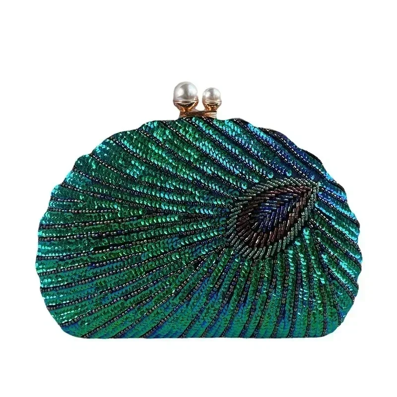 Nieuwe luxe pauwgroene clutch  - Women Bags Green recensie en prijs