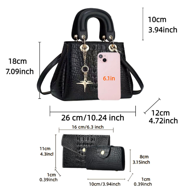 3-delige dames tasset, compact - Women'S Bags Handbags recensie en prijs