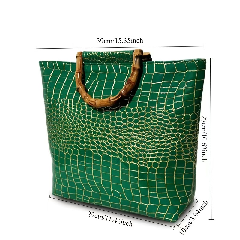 Luxe damestas van imitatieleer - Women Bags Green recensie en prijs